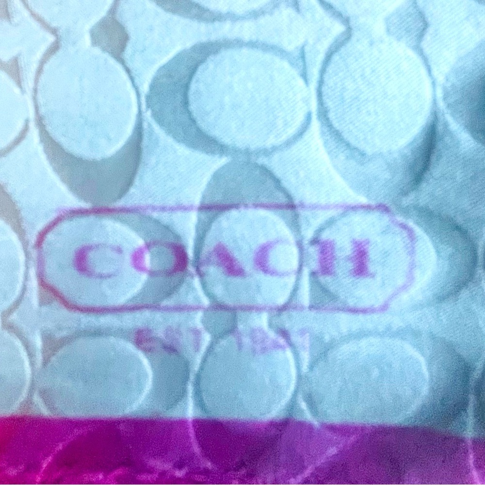 Coach Butterfly Silk Charmeuse Square Scarf 21"Sq